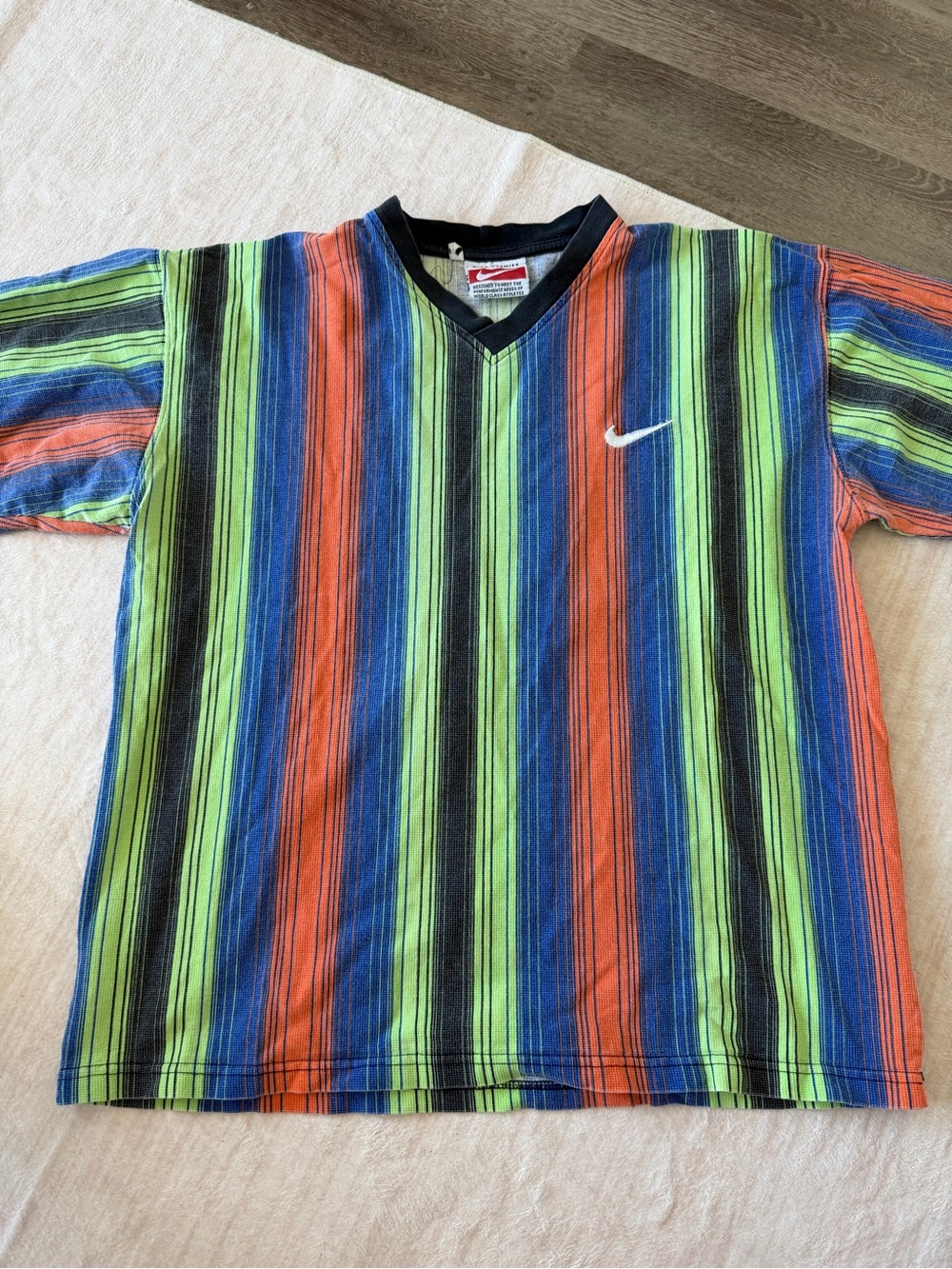 VTG Nike Retro Swoosh Rare Multi Color Tshirt